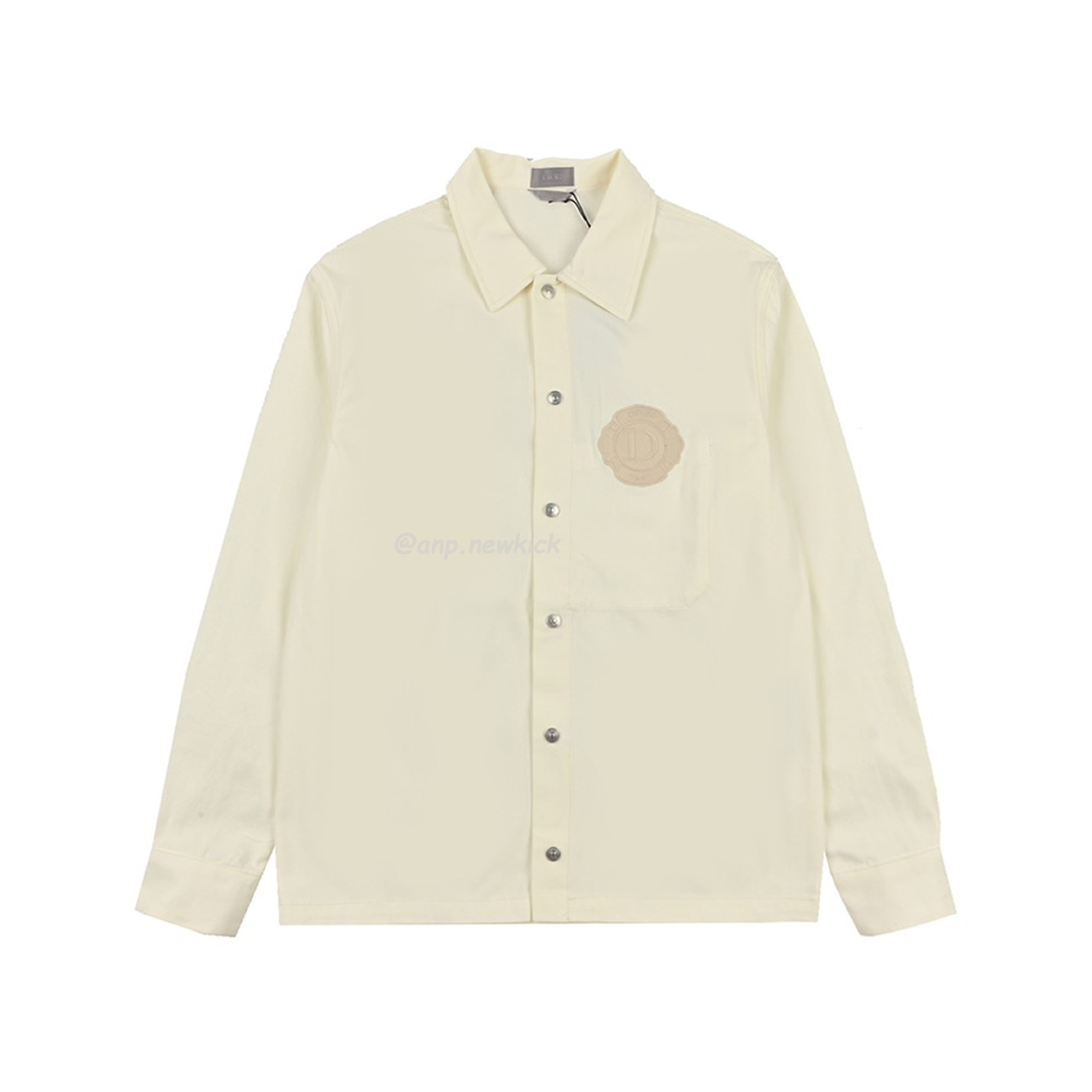 Dior 24ss Off White Cotton Denim Shirt (1) - newkick.app